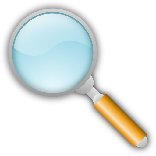 Photo of magnifying glass clipart