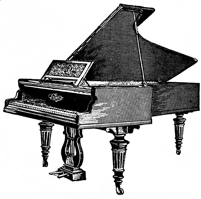 Piano clipart 3
