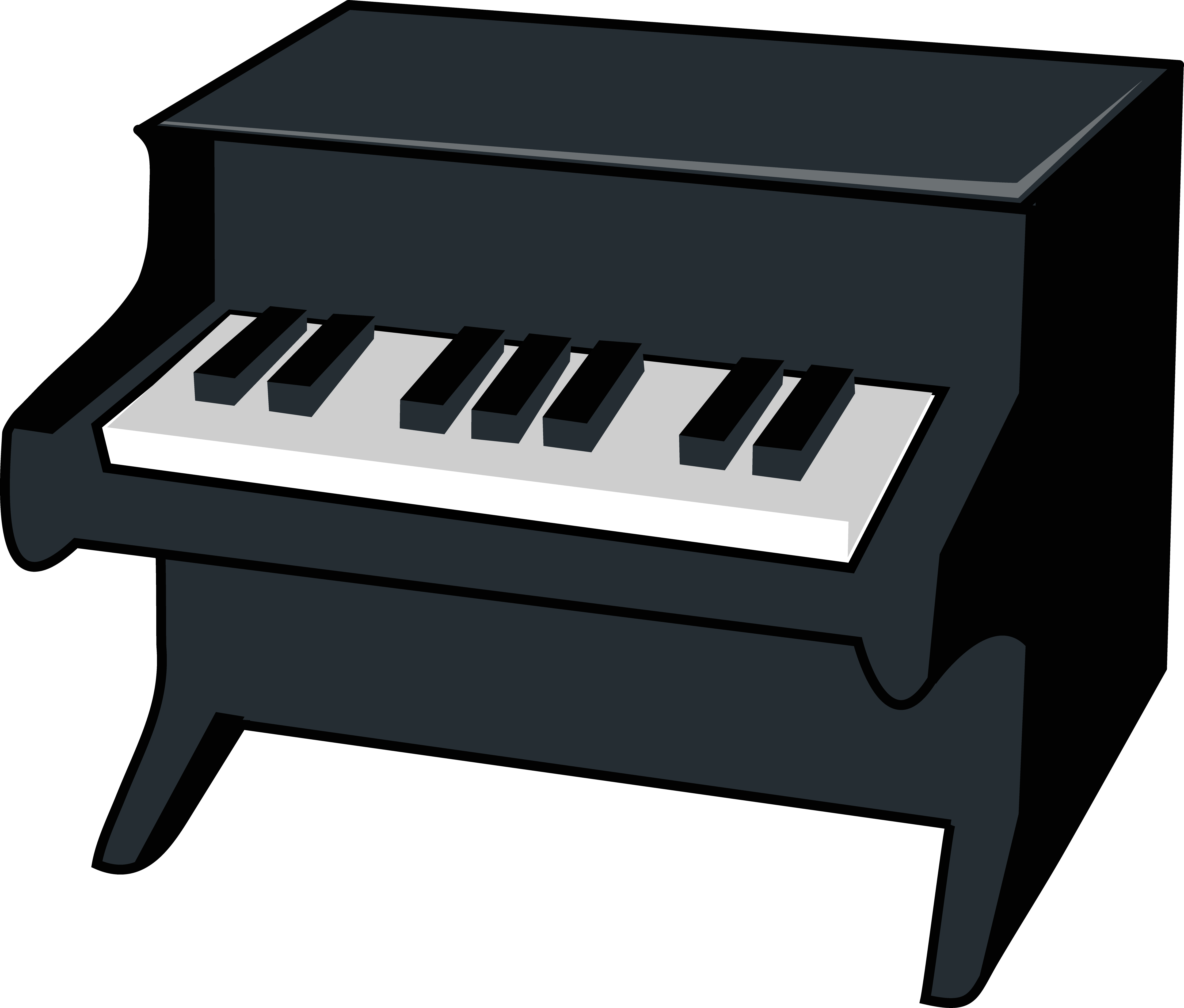 Piano clipart black and white free clipart images 2