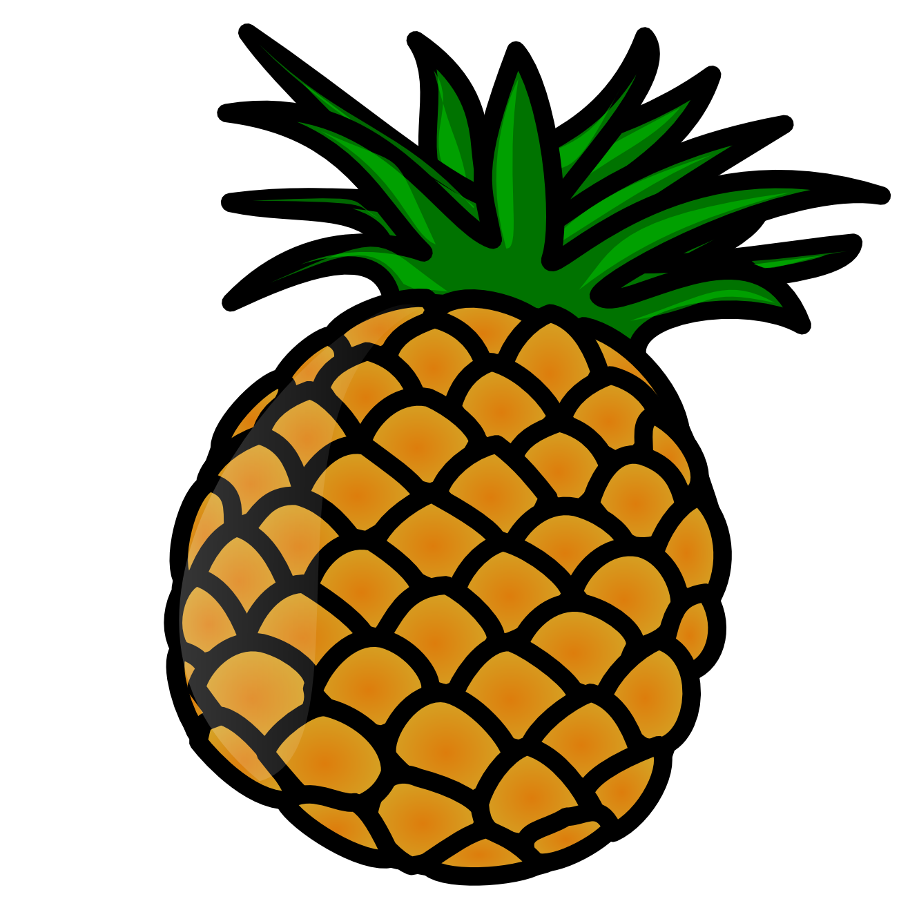 Pineapple clip art free free clipart images