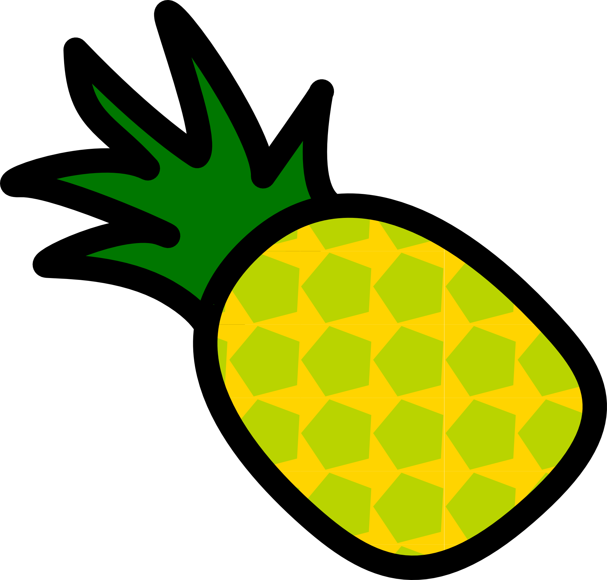 Pineapple clipart free clipart images