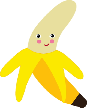 Red banana clip art at vector clip art image