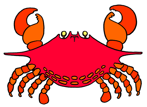 Red crab clipart free clipart images