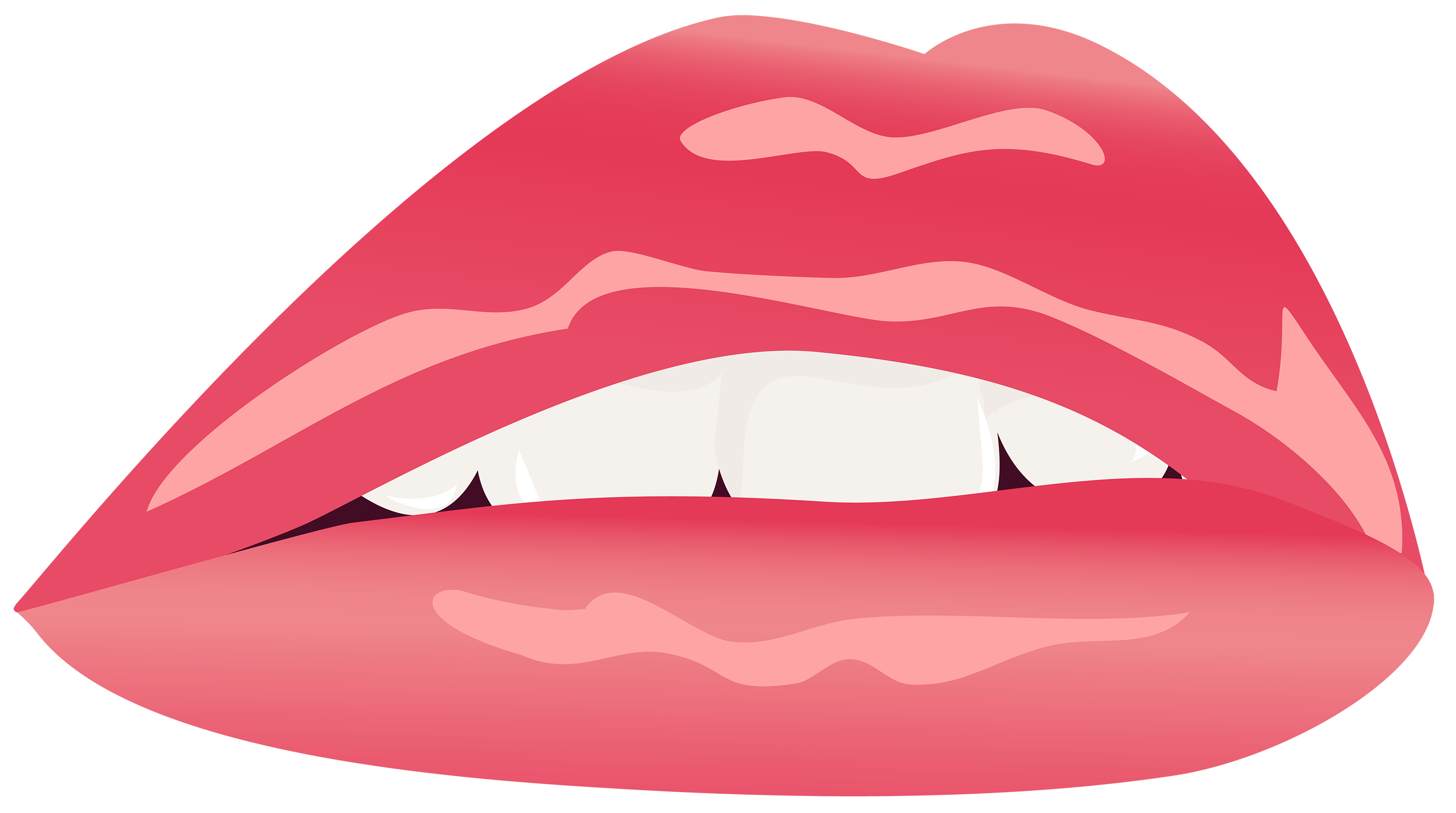 Red lips clipart image web clipart