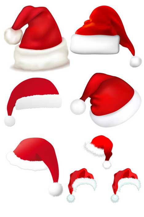 Santa hat vector free clipart clipart