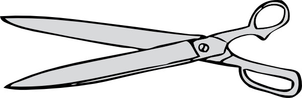 Scissors grey scissor clip art free vector in open office drawing svg 2