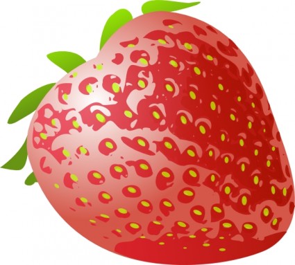 Stawberry fresh fruit clip art free vector in open office drawing