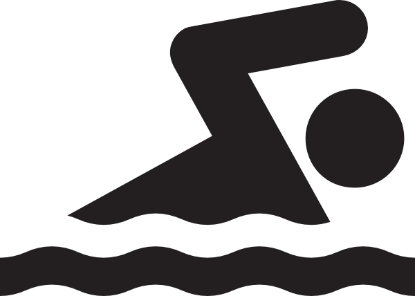 Swimming swimmer silhouette clipart clipart kid