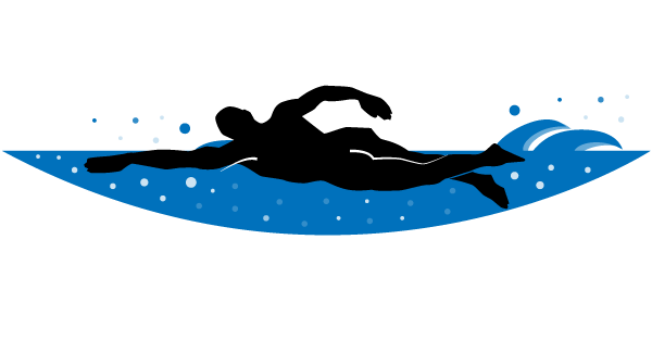 Swimming swimmer vector clip art freevectors