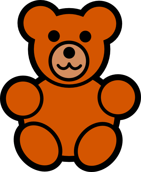 Teddy bear outline clipart free clipart images