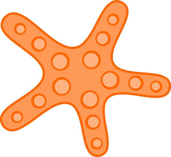 To starfish orange red clip clipart free clip art images image 0 3