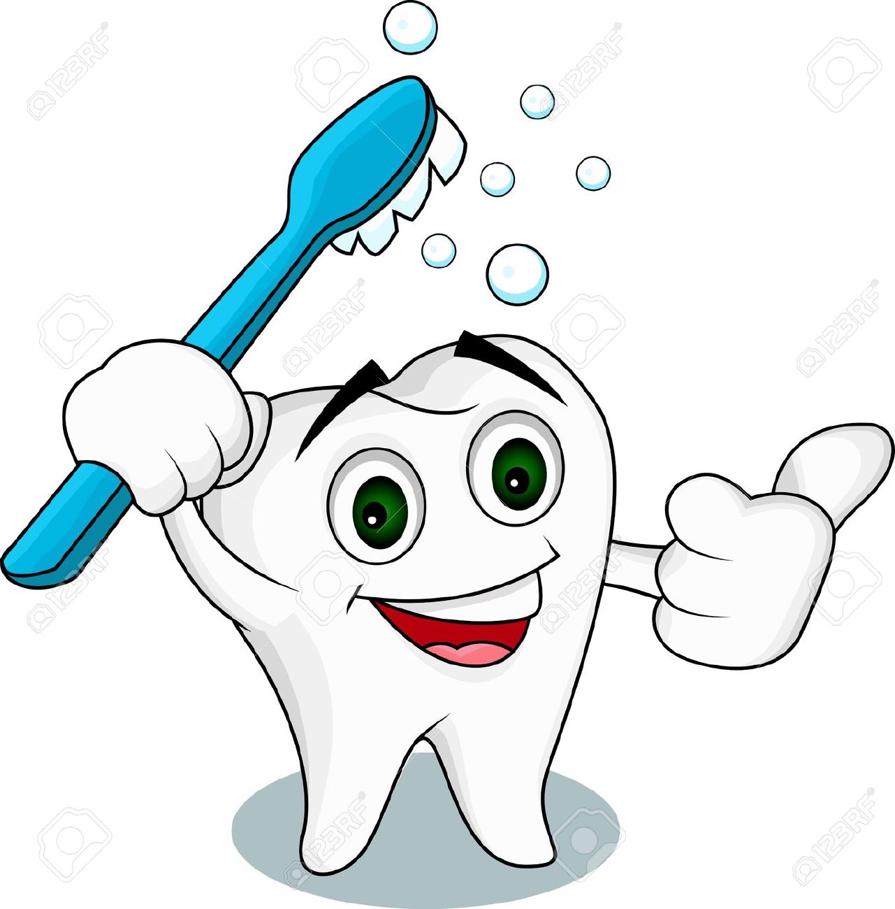 Tooth dental cartoon characters stock illustrations vectors clipart