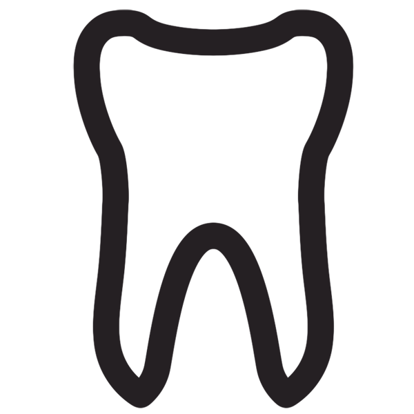 Tooth outline free clipart 2