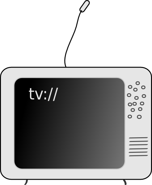 Tv television clip art free vector 4vector