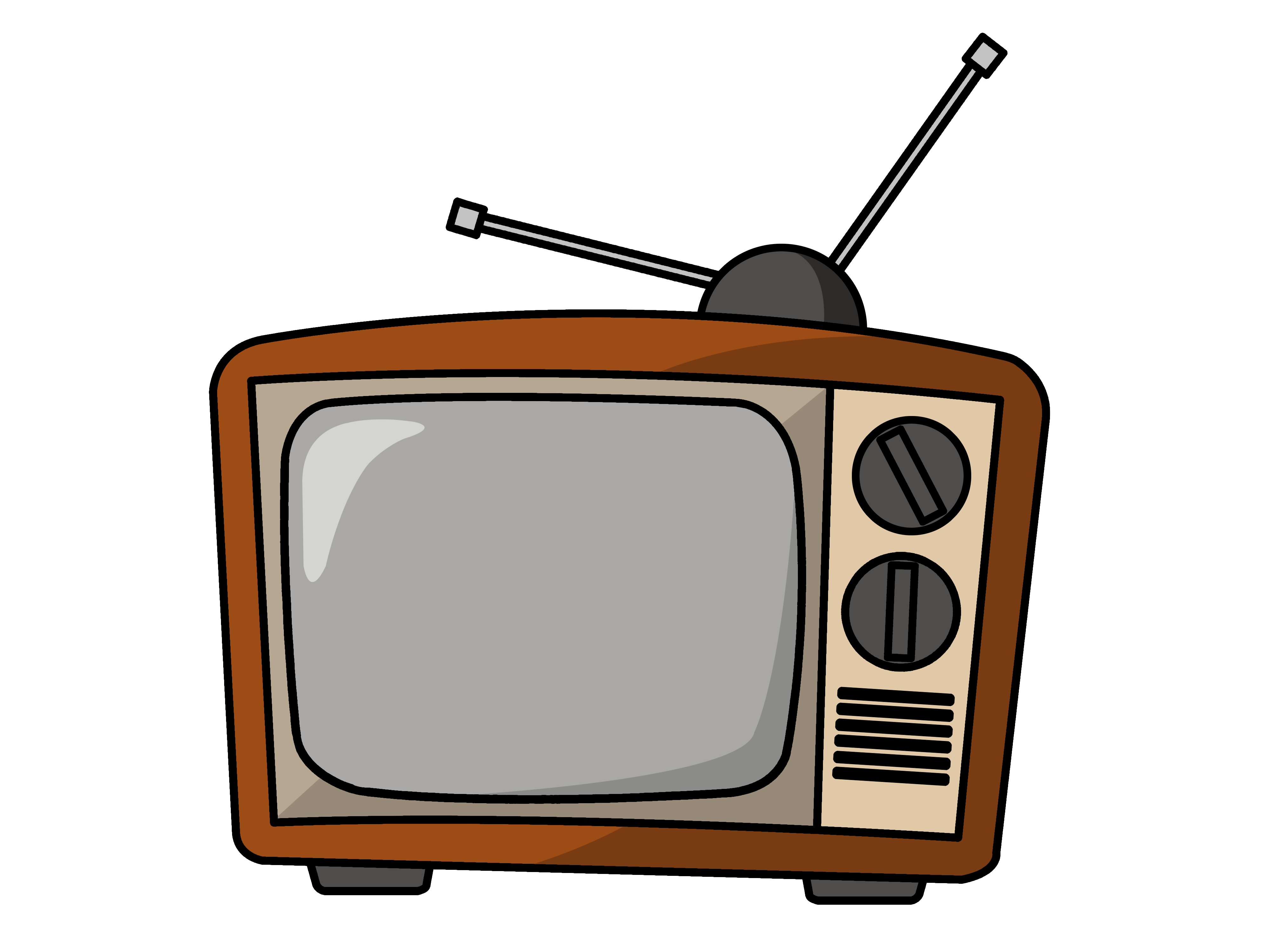 Tv television clipart free clipart images