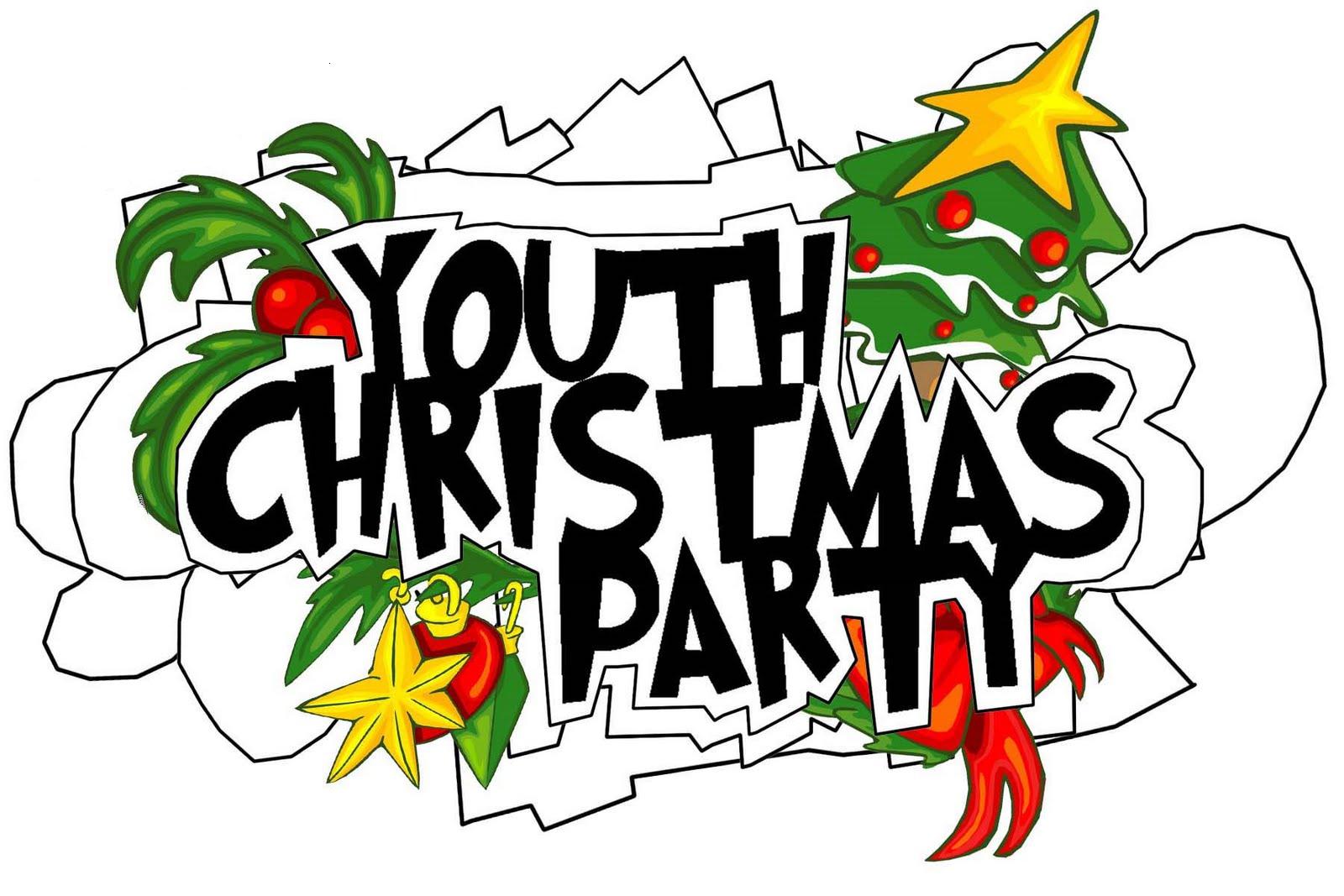 Youth christmas party clipart