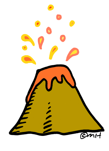 Animated volcano clipart clipart kid 2
