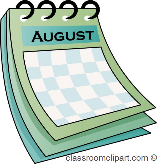 August calendar clipart clipart kid 5