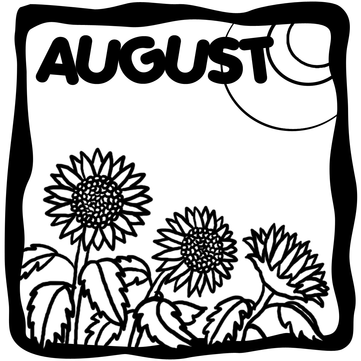 August clipart by month image 9