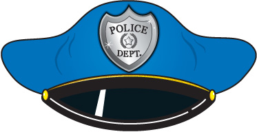 Badge police hat clipart clipart kid