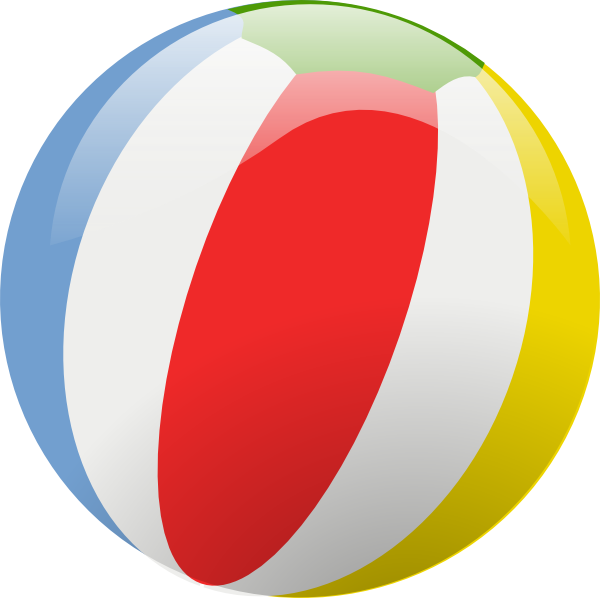 Beach ball free to use clipart