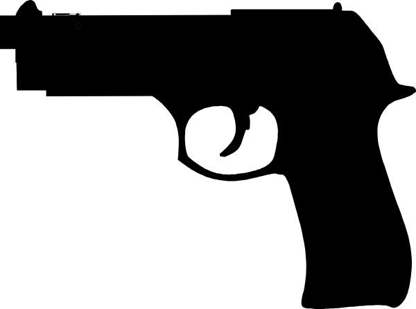 Black gun clip art
