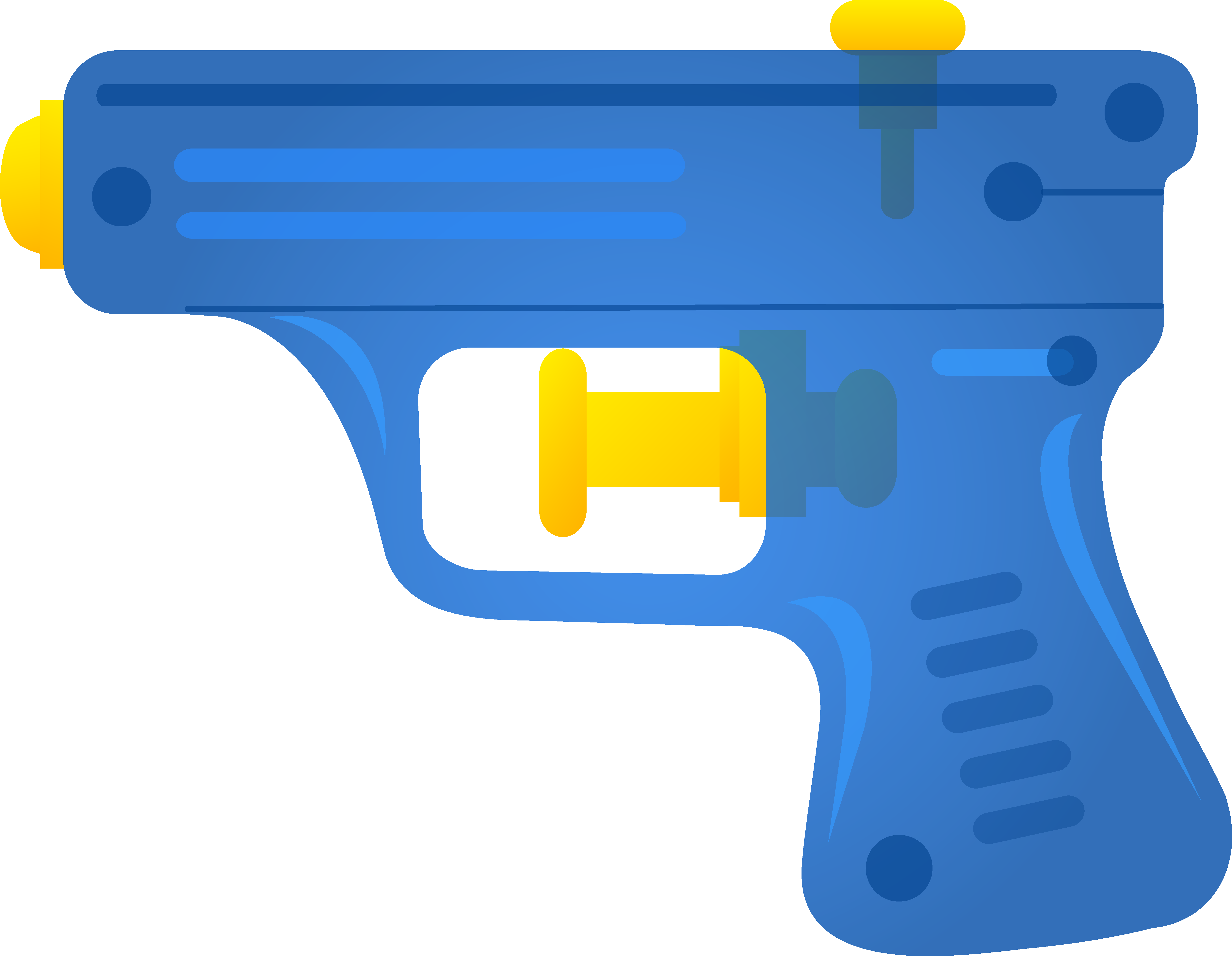 Blue toy squirt gun free clip art