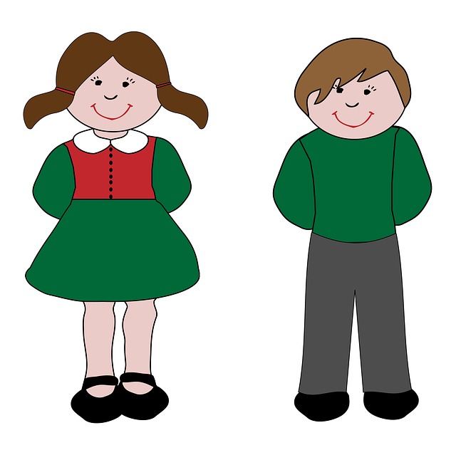 Boy and girl clipart for kids clipart