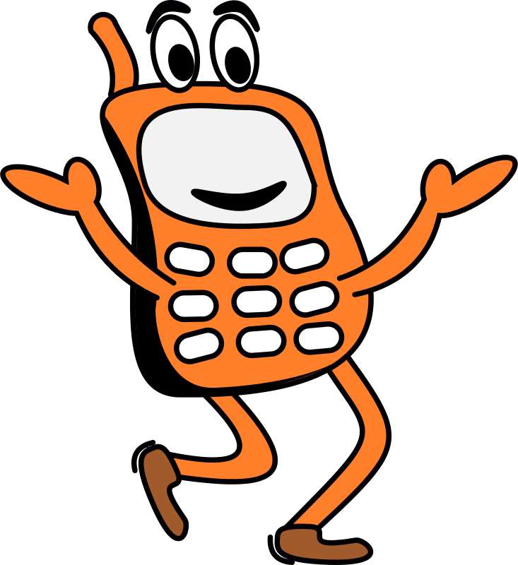 Cell phone free to use cliparts