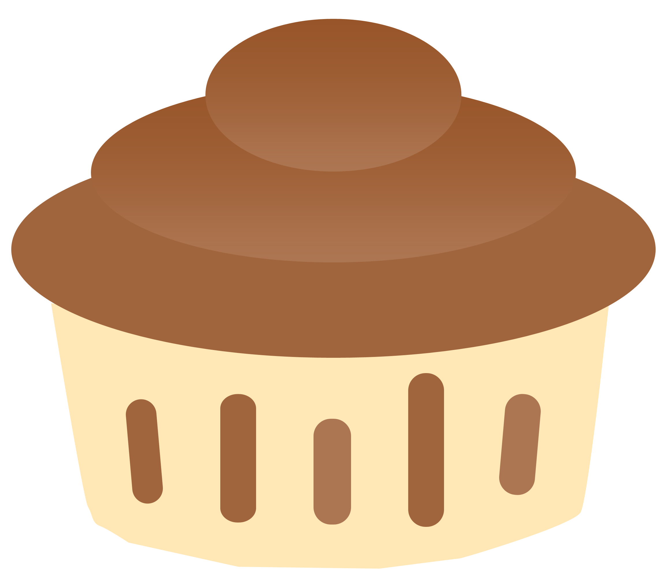 Chocolate cupcake by maddielovesselly clipart clipart image
