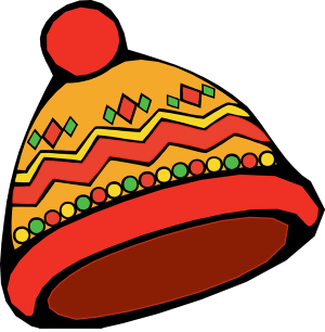 Clip art of many kinds of hats