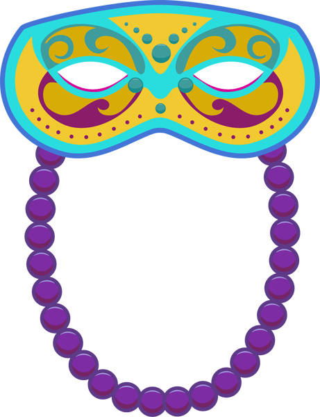 Clip art of mardi gras mask clipart clipart image 3