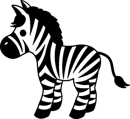 Clip art zebra clipart image