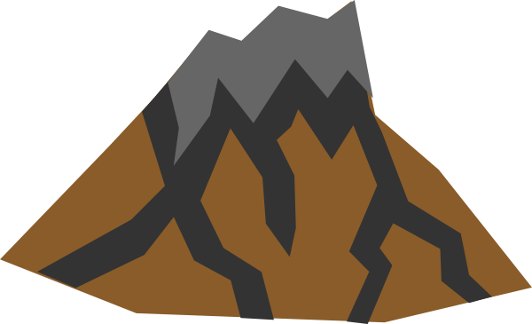 Clipart volcano mountain free clipart images image