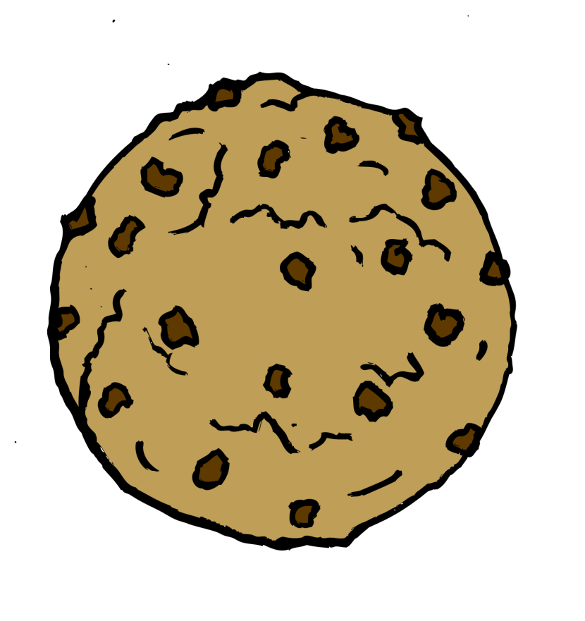 Cookie chocolate chipokie clipart