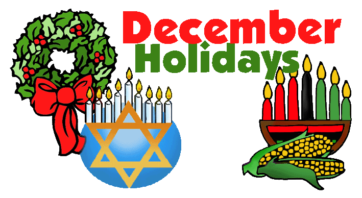 December holiday clipart