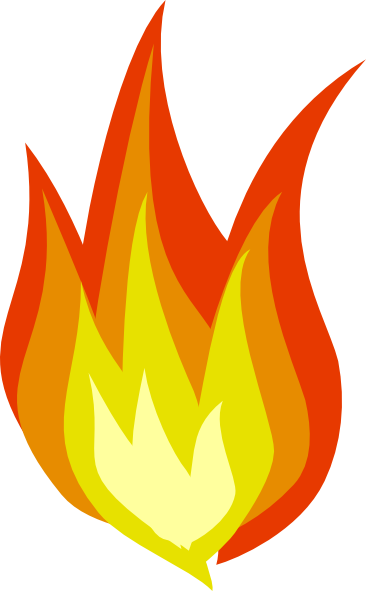 Fire free flame clipart image 2