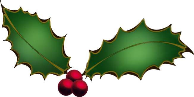 Free christmas clip art holly free clipart images 6