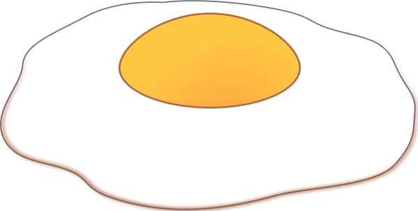Fried egg vector clip art
