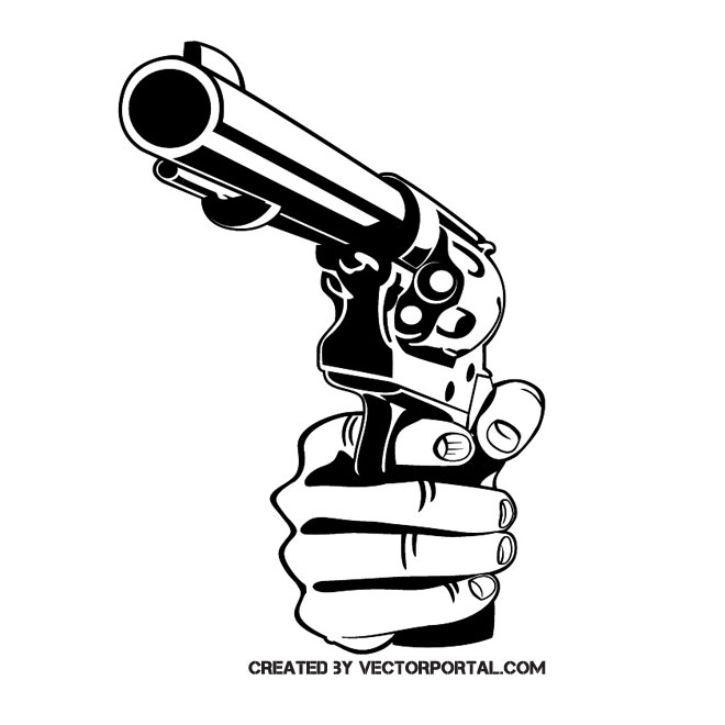 Gun clip art vector gun graphics image
