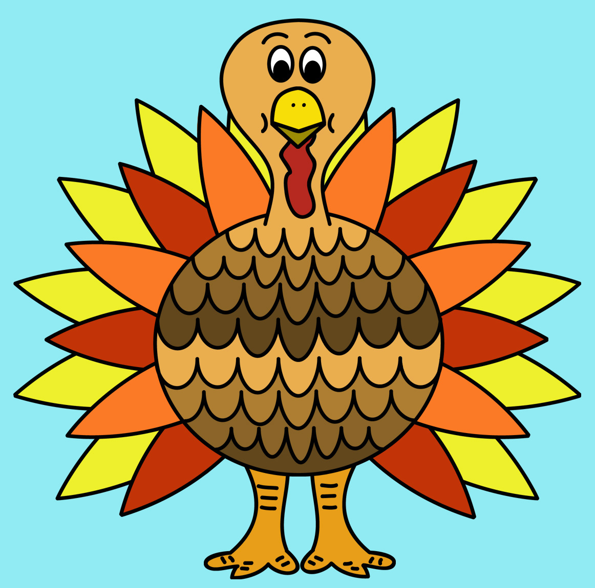 Happy thanksgiving turkey clipart clipart kid 8