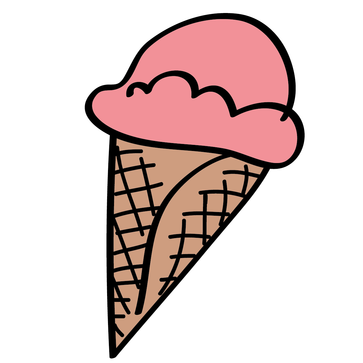 Ice cream cone ice creamne clipart free clipart images 3