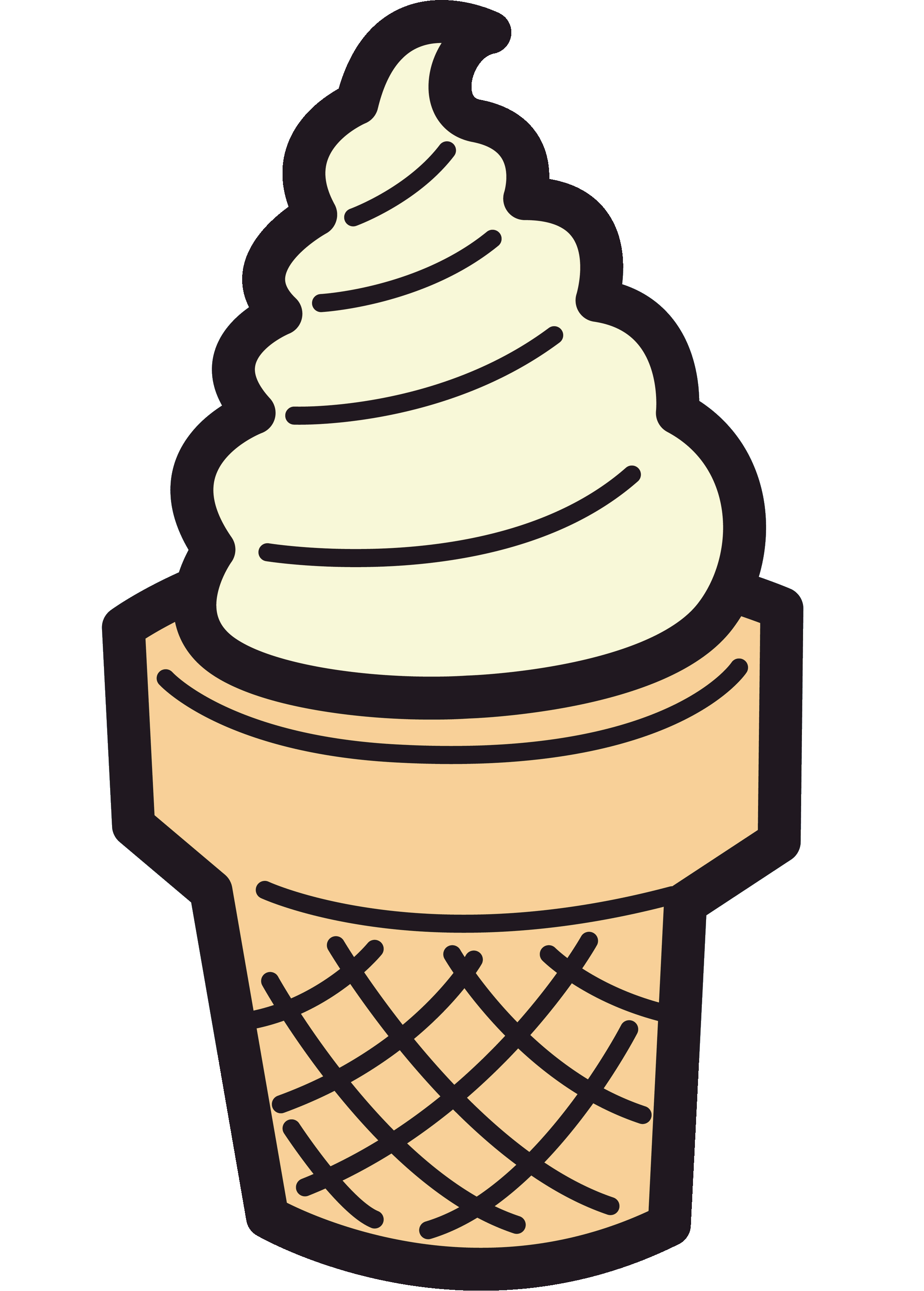 Ice cream cone ice creamne clipart free clipart images 4