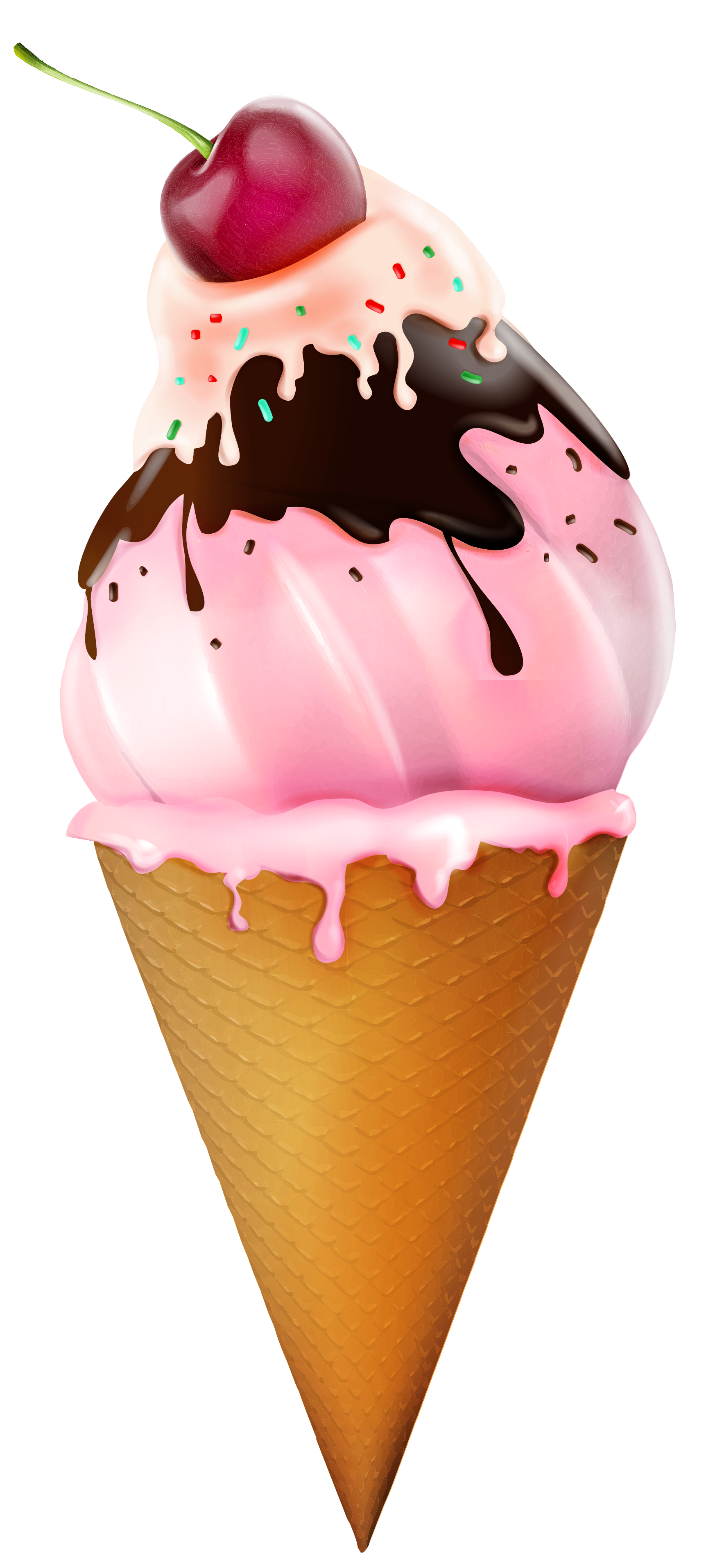 Ice cream cone transparent ice creamne picture clipart 4