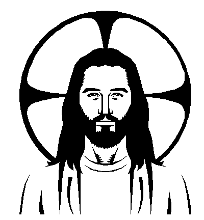 Jesus clip art black and white free clipart images 2