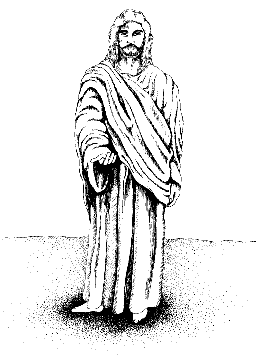 Jesus clip art black and white free clipart images 5