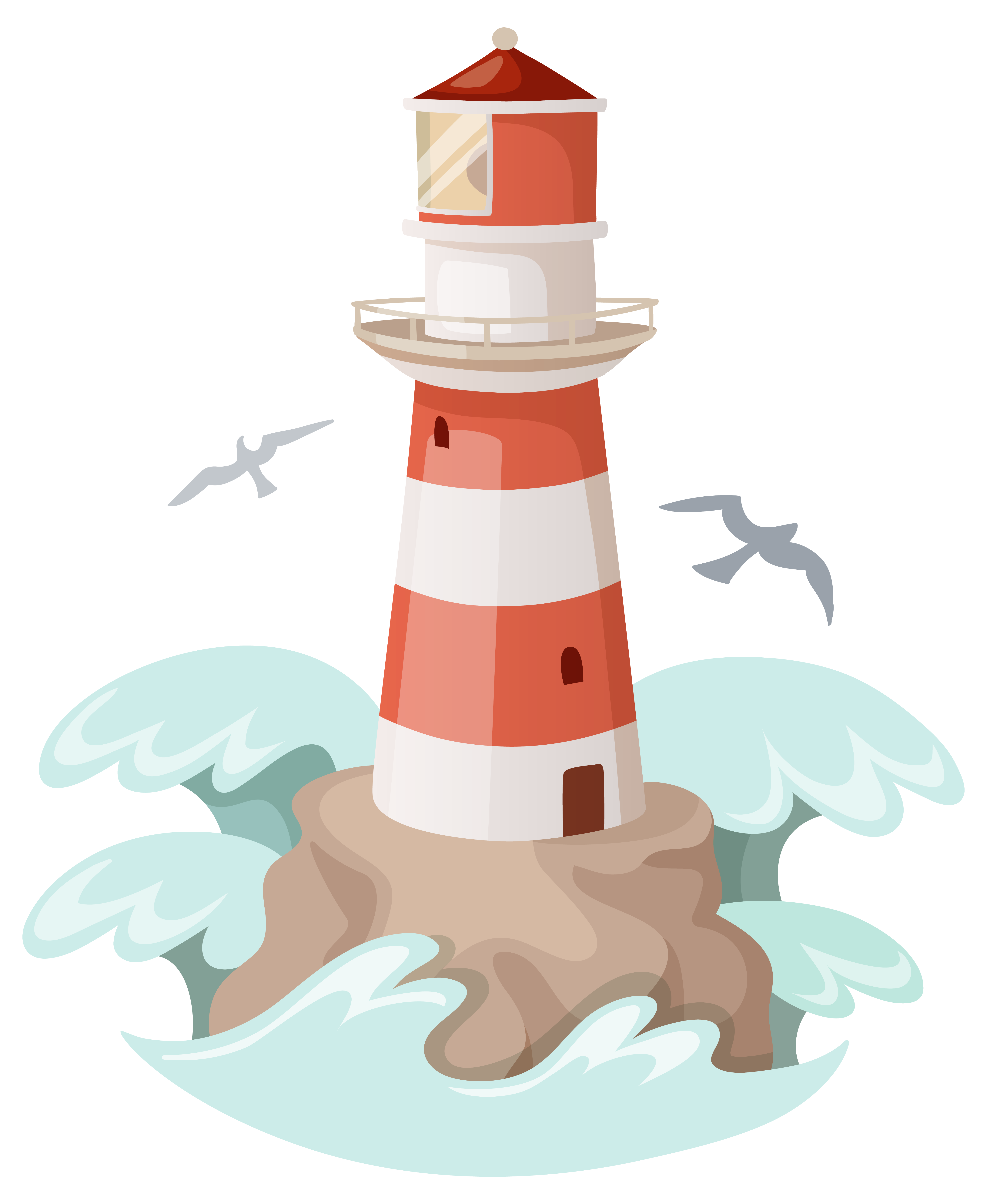 Lighthouse clip art aquatic clipart lighthouses clipartcow clipartix