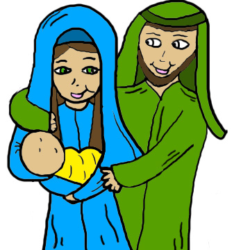 Mary and baby jesus clipart clipart kid