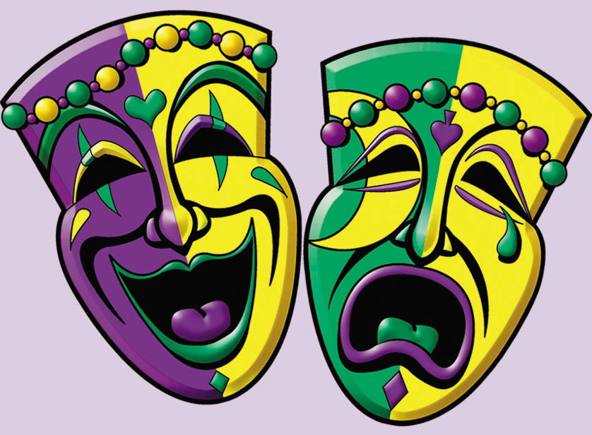New orleans mardi gras mask drawings cliparts