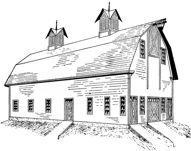 Old barn drawing clipart clipart kid